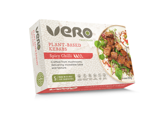 VERO Spicy Chilli plant-based kebabs